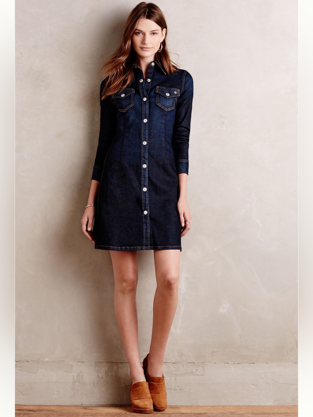 Alexa Chung for AG Pixie Denim Dress S Lonestar